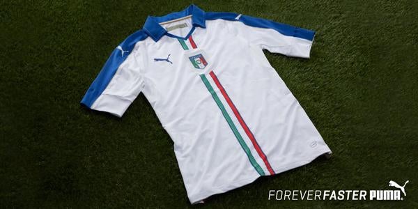 El jersey de visita de Italia