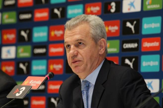 Javier Aguirre durante su estancia con el Espanyol 