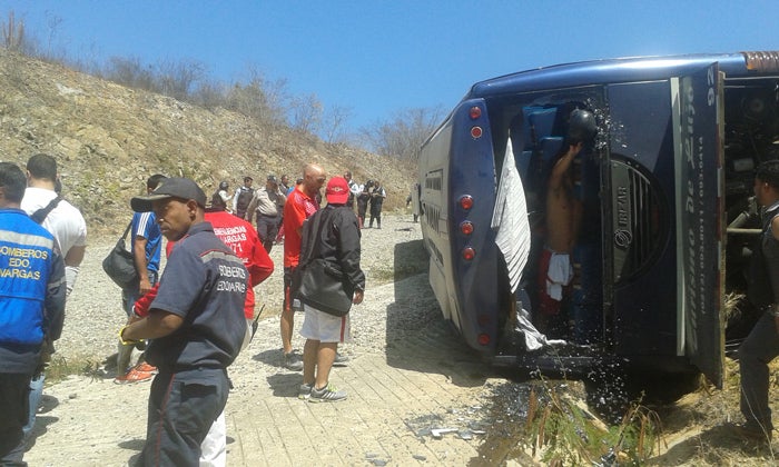 Así terminó el vehículo en el que viajaba Huracán