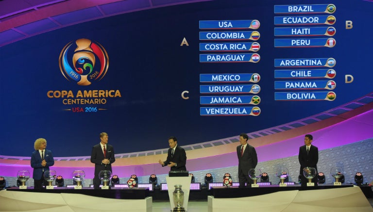 Así se definieron los grupos de la Copa América