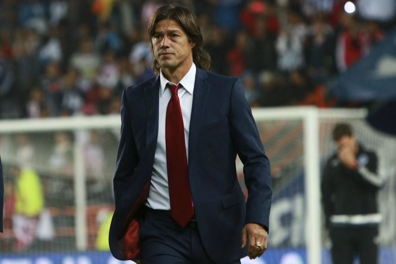 Almeyda, durante un encuentro de Chivas