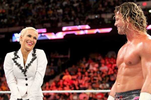 Lana y Ziggler, en un evento de WWE