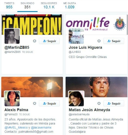 Martin sigue a Higuera y Almeyda en Twitter