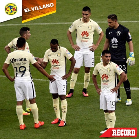 Los jugadores de América consternados al término del partido