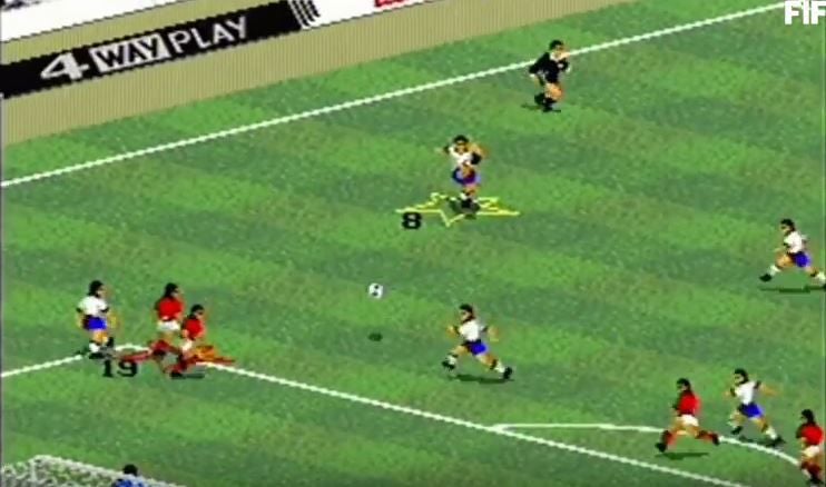 Así se cobraban los tiros libres en FIFA 94