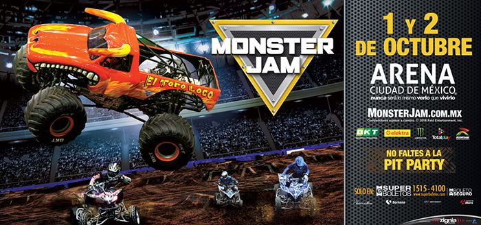 El cartel de Monster Jam para este fin de semana