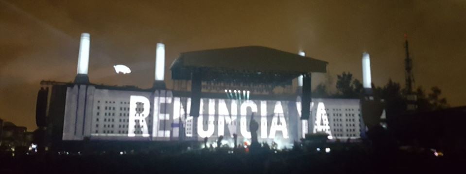 Imagen del concierto de Roger Waters