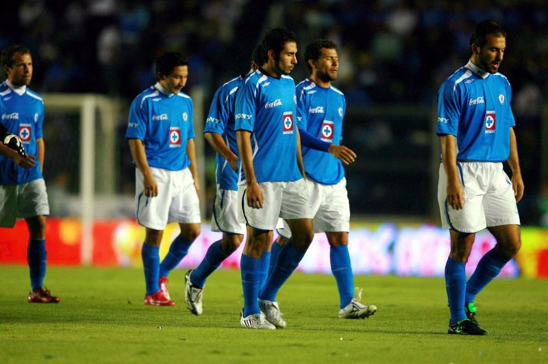 Jugadores de Cruz Azul se lamenta tras la Final de Ida con Toluca