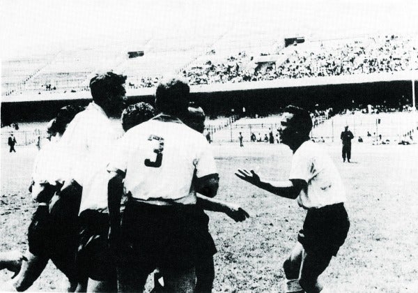 Los elementos de América en un juego de Copa disputado en CU