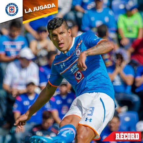 Francisco Rodríguez durante un partido de Cruz Azul