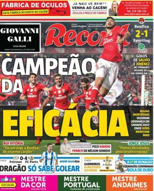 Record de Portugal no dudó en colocar a Raúl en la portada 
