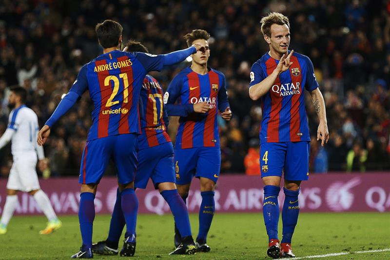 Rakitic celebra segunda anotación de los Culés