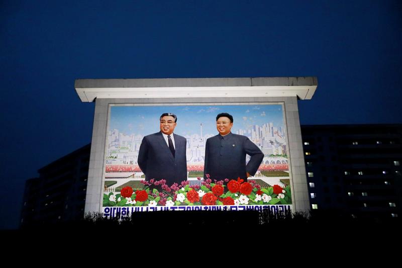 Parte de los festejos por el 105 cumpleaños de Kim Il Sung