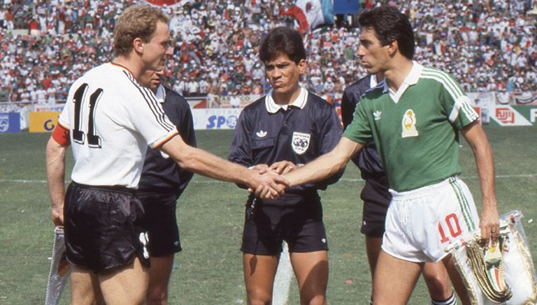 México, previo al juego frente a la 'Mannschaft' en 1986