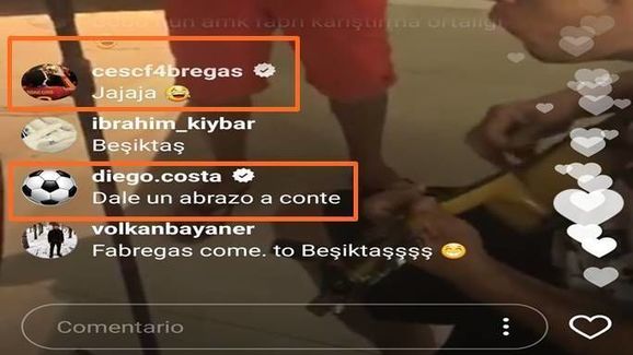 Fábregas se unió al streaming y Costa respondió