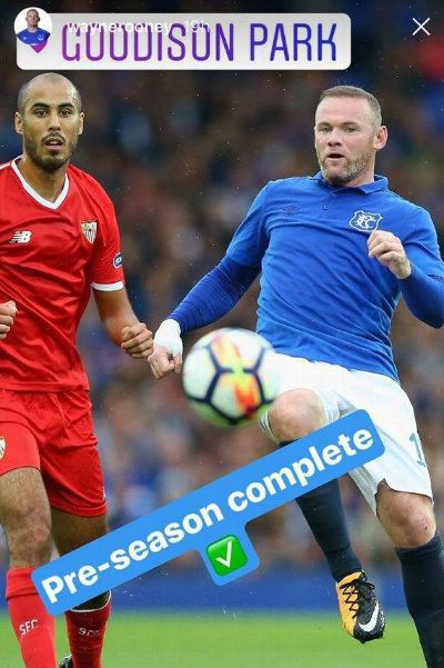 La publicación de Rooney en Instagram donde aparece Pizarro