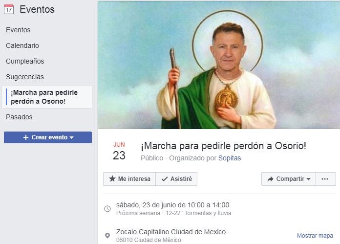 '¡Marcha para pedirle perdón a Osorio!'