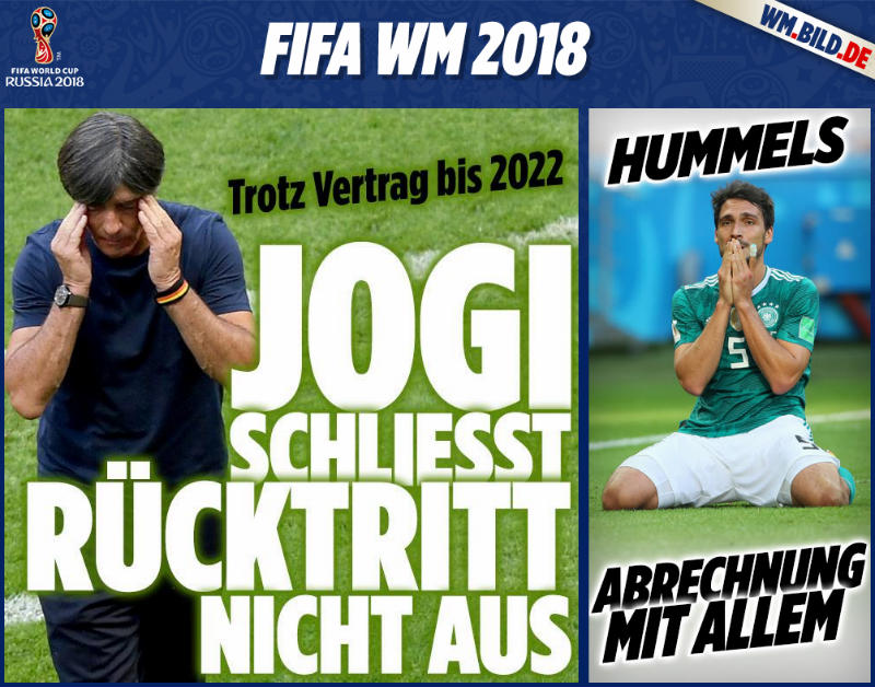 El diario alemán señaló que Joachim Löw dejaría a La Mannschaft