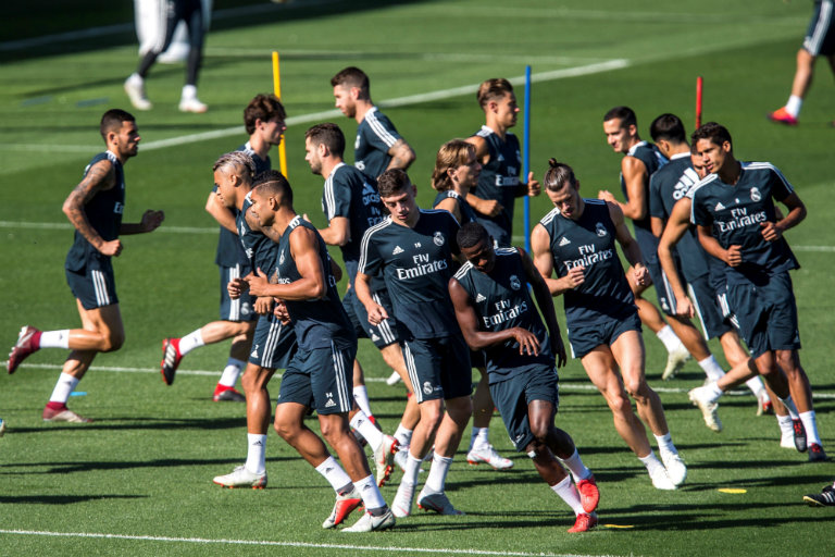 Real Madrid, en el entrenamiento previo al duelo vs Alavés