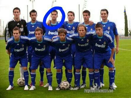 Édgar Méndez, en sus inicios con el Real Madrid