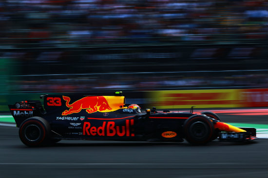 Verstappen, durante el GP de México 2017