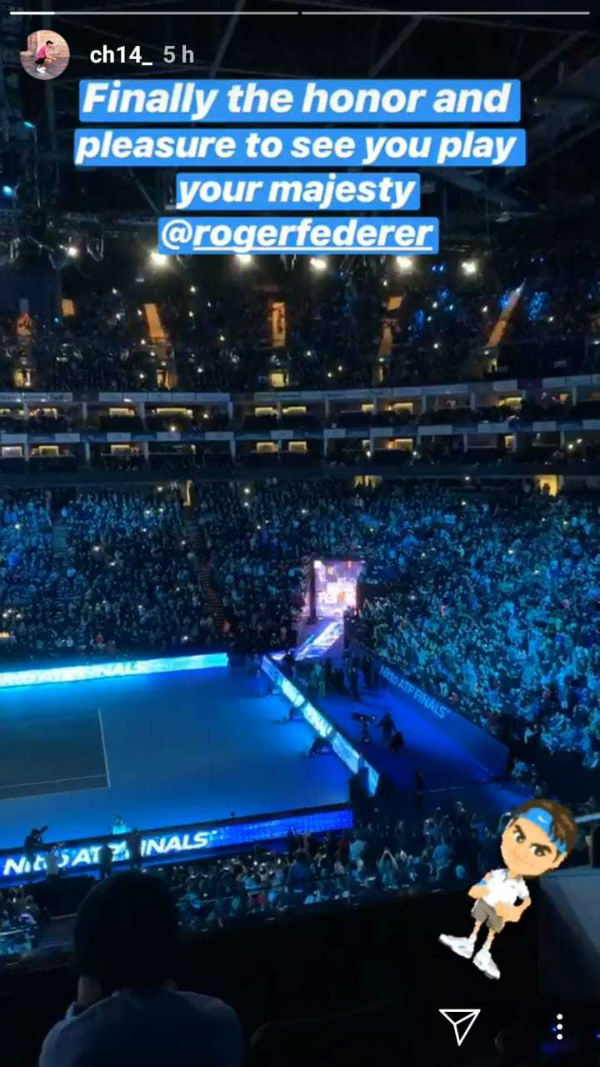 Javier Hernández en el Wold Tour Finals 