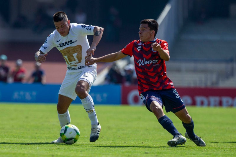 Acción del juego entre Pumas y Veracruz de la J1 del C2019