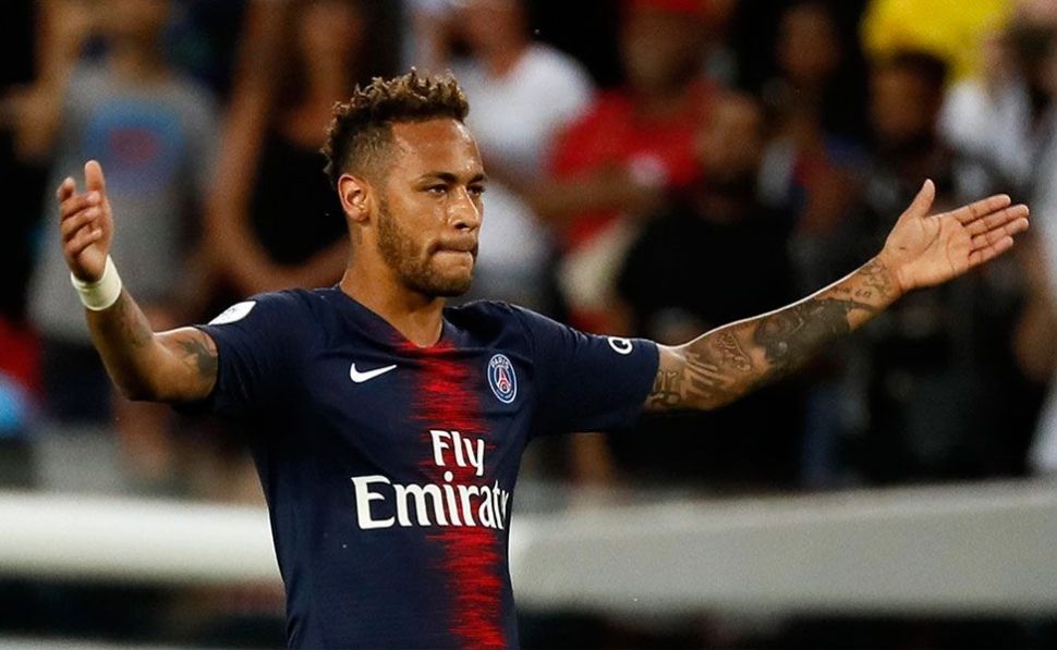 Neymar en un partido con el PSG 