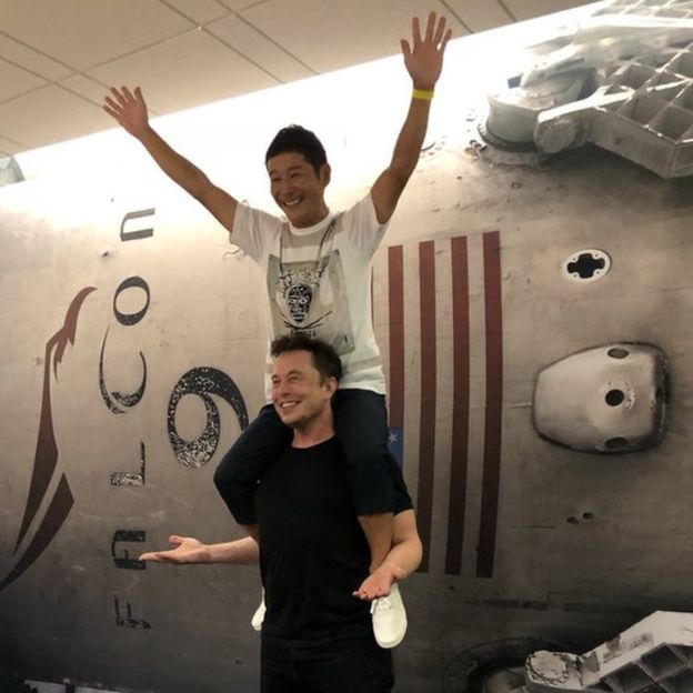 Yusaku Maesawa y Elon Musk