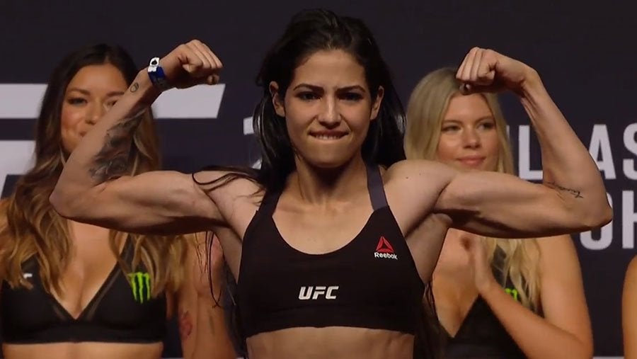 Viana durante una ceremonia de pesaje 