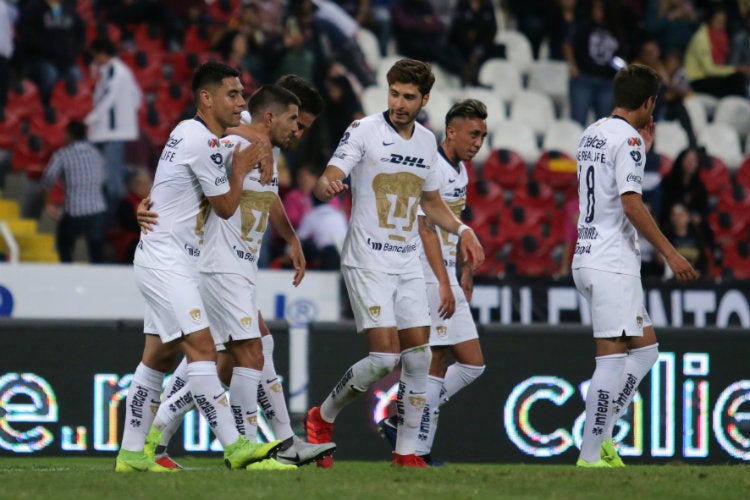 Pumas festeja gol de Víctor Malcorra ante Leones Negros