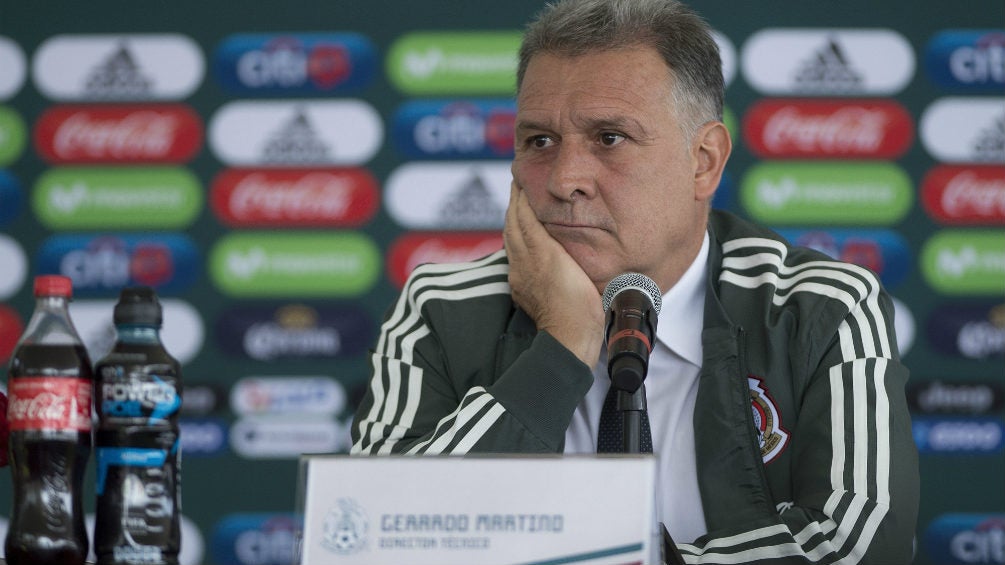 Gerardo Martino durante su presentación como DT del Tri 