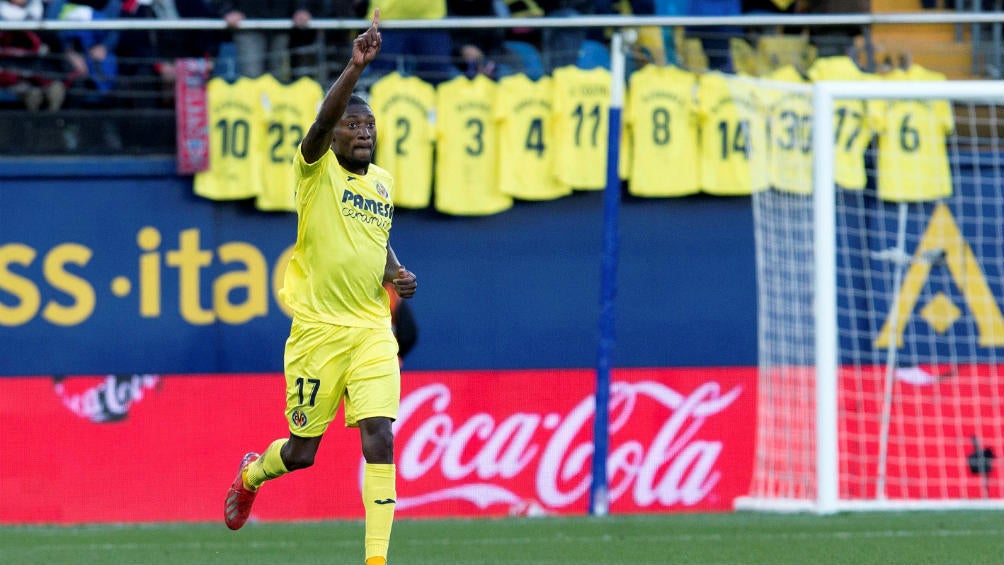 Ekambi celebra anotación del empate contra Athletic de Bilbao 