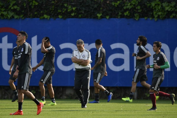 Selección Mexicana en su primer entrenamiento con Martino