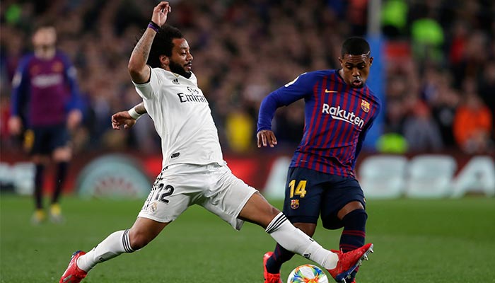 Marcelo en partido de la Copa del Rey 