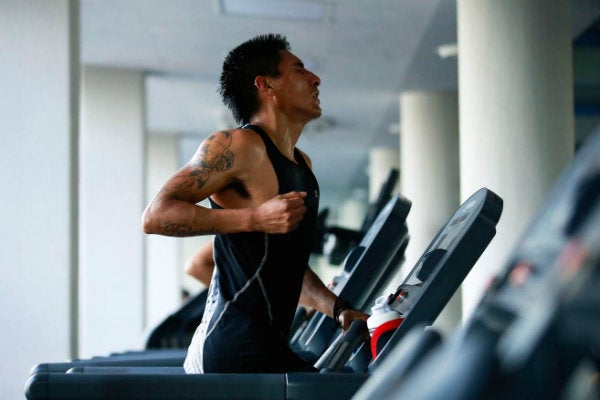 Pacheco durante una sesión de entrenamiento en las instalaciones del Deportivo Chapultepec