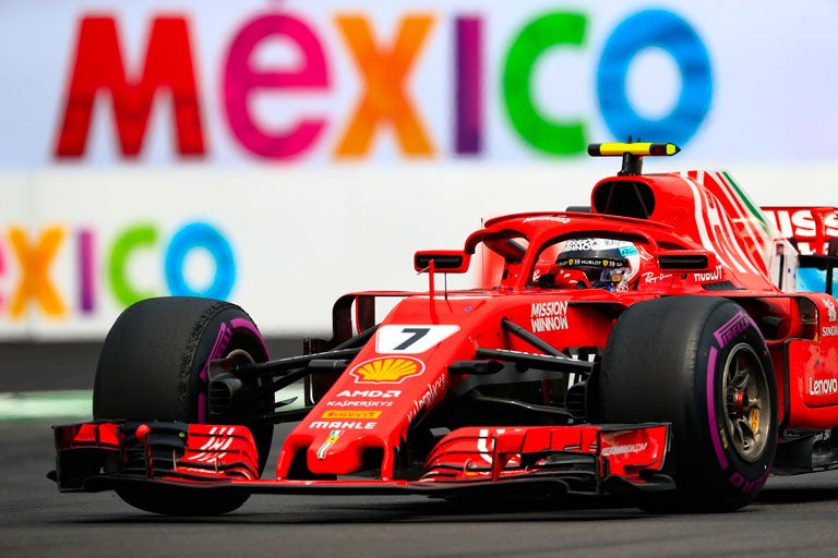 Monoplaza de Ferrari en el GP de México