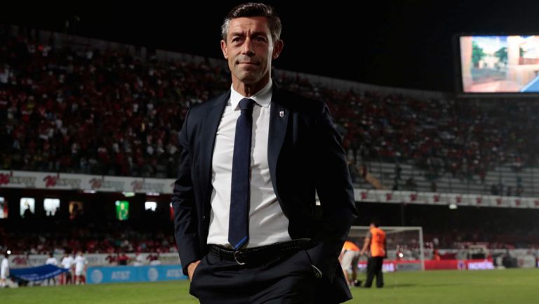 Pedro Caixinha, durante el duelo contra Veracruz