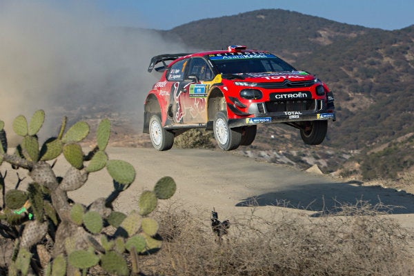 Sébastien Ogier en acción durante el WRC