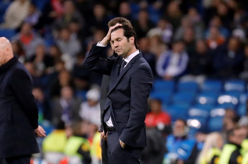 Santiago Solari lamenta una acción con el Real Madrid