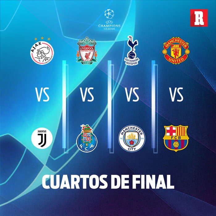 Así los duelos de Cuartos de Final de Champions League 