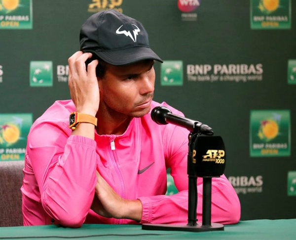 Rafael Nadal en conferencia de prensa