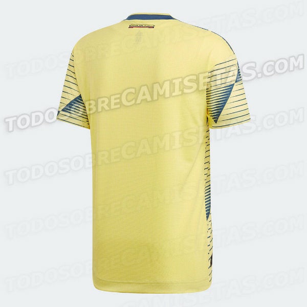 Parte trasera del jersey de Colombia