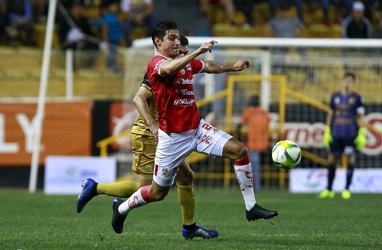 Óscar Torres, durante el duelo contra Dorados