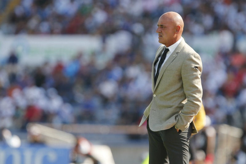 Chelís en el partido contra Lobos BUAP