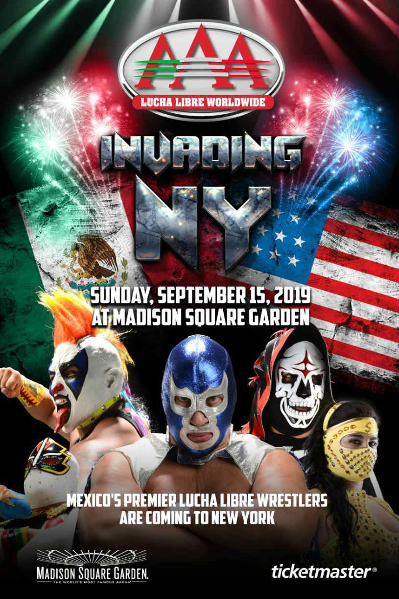 Poster del evento que tendrá Triple A en el Madison Square Garden 