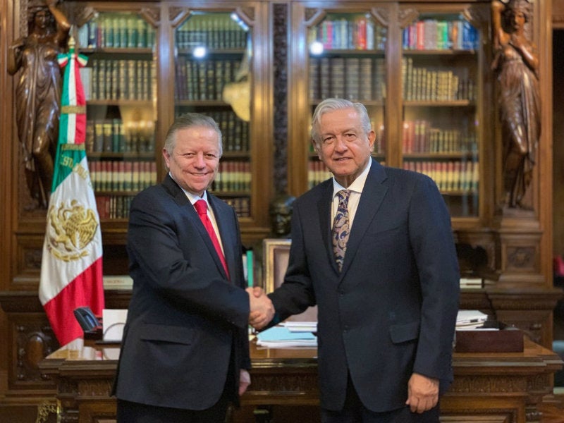 Arturo Zaldívar, presidente de la SCJN, y AMLO