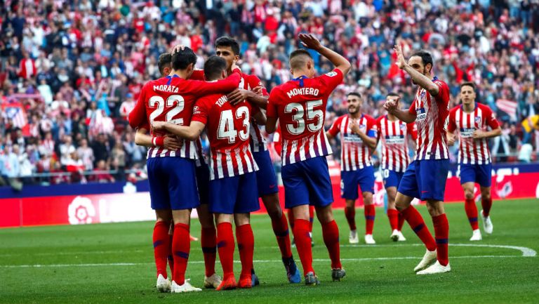 Atlético de Madrid celebra una anotación frente al Celta