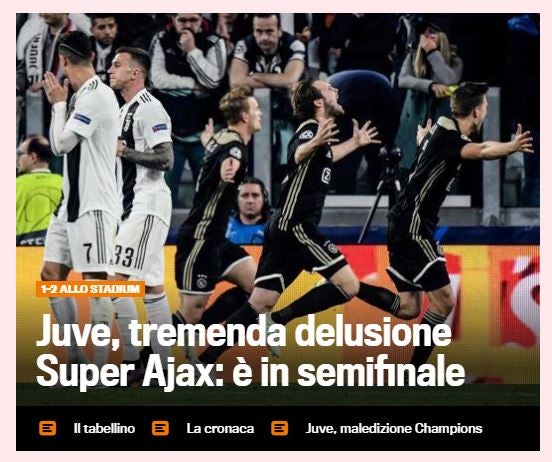 Nota de 'La Gazzetta dello Sport'