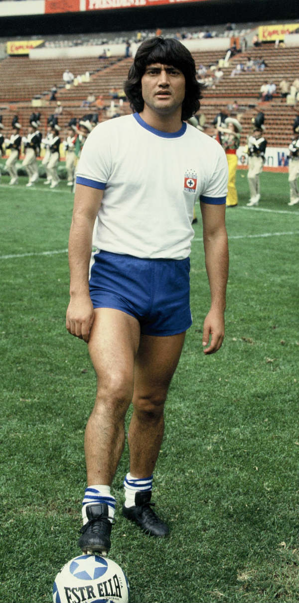 Rodolfo Montoya cuando jugaba con Cruz Azul